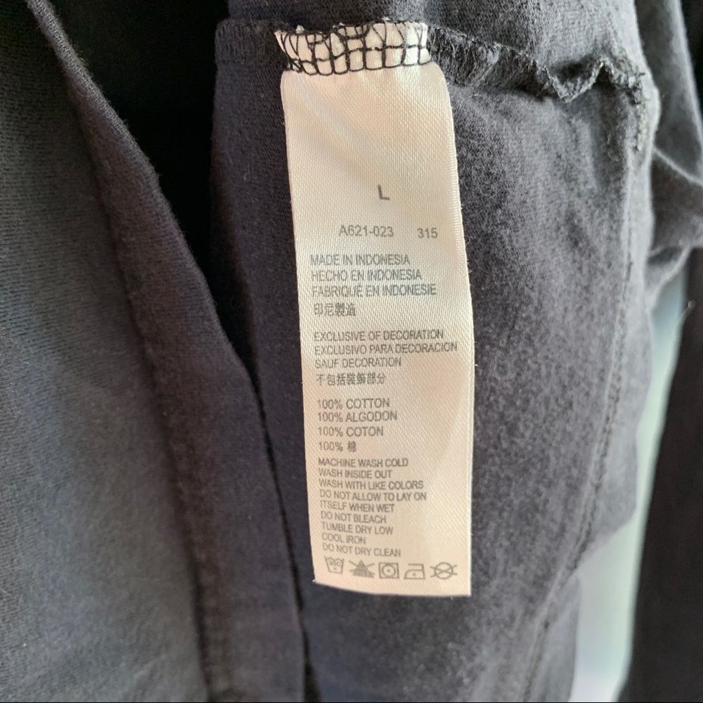 Air Jordan Size Large L Black Boys Top T Shirt Long Sleeve Graphic Basketball - Picture 5 of 12